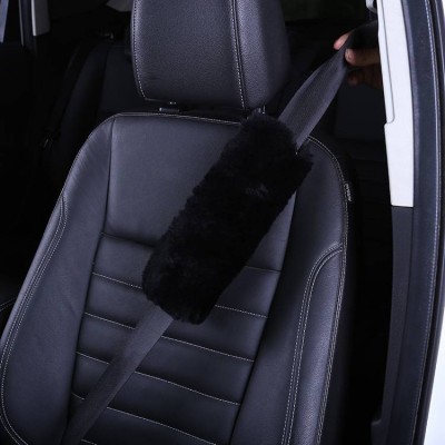 Genuine Sheepskin Car Seat Belt Shoulder Strap Pad